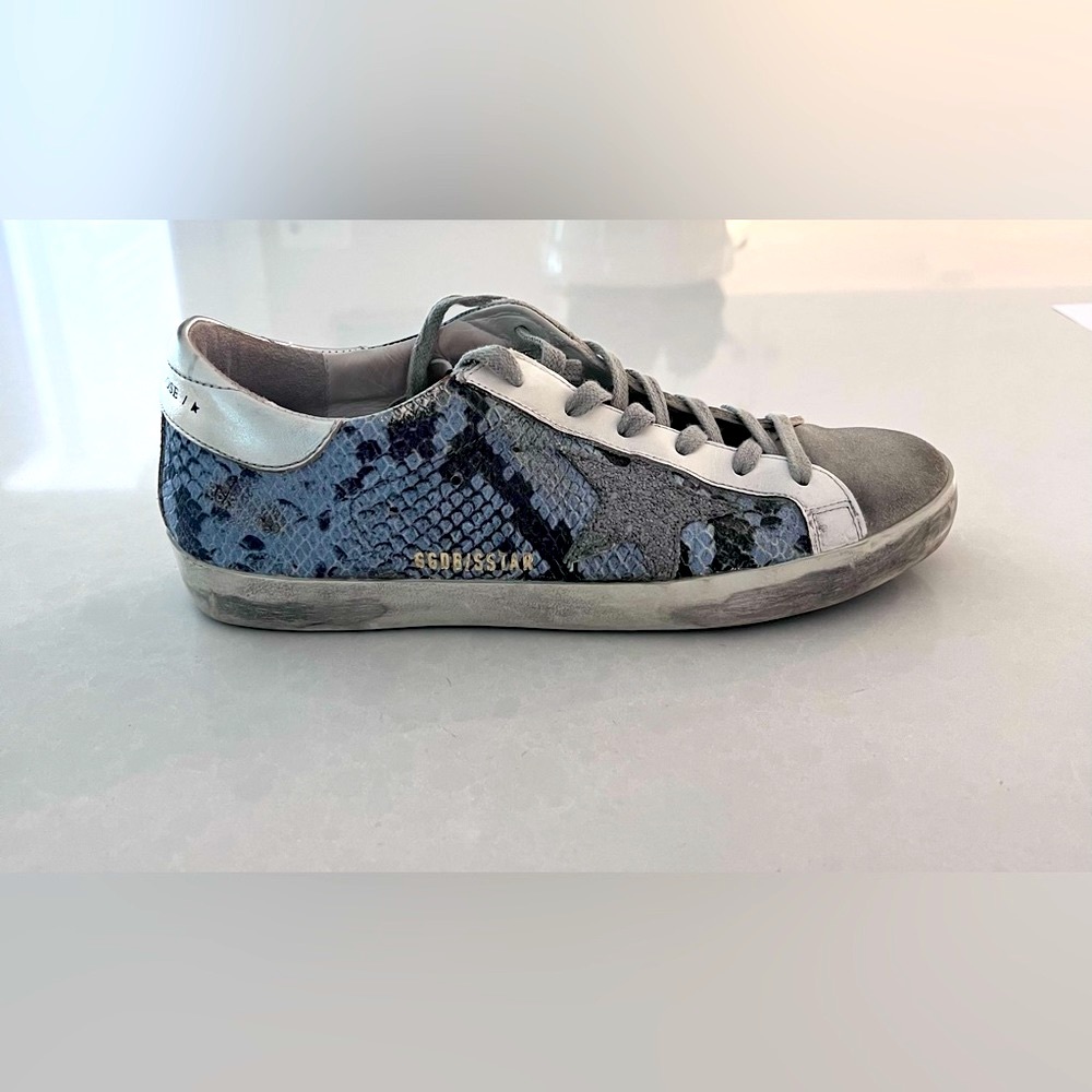 Golden Goose Superstar Light Blue Snake size EU 39 (9)